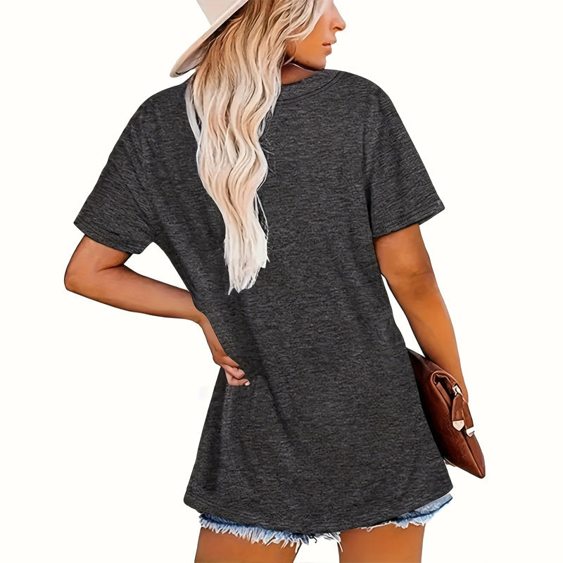 Women's 'DOG MOM' Leopard Print T-Shirt